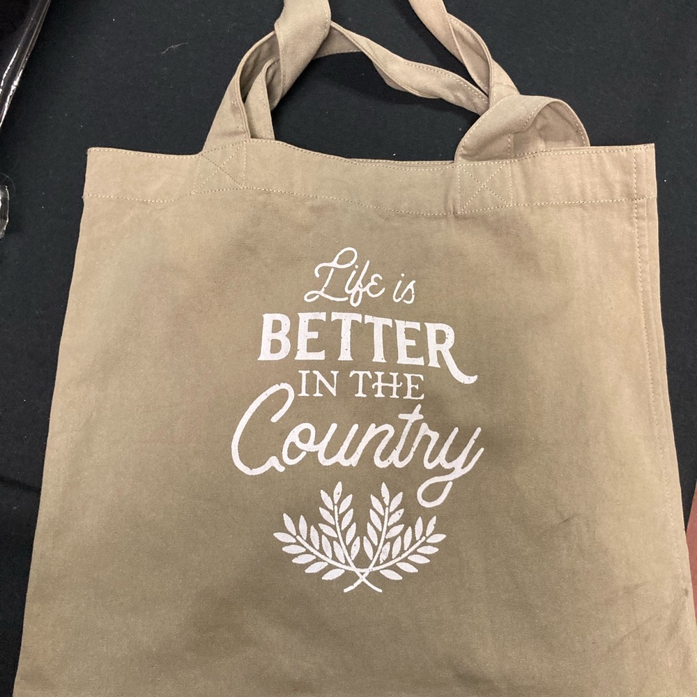 Canvas Tote with inside pocket